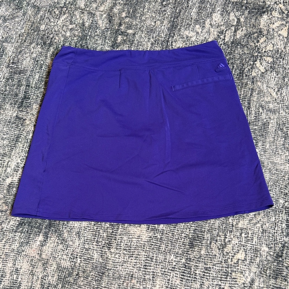 Adidas Women's Golf Skirt in Vibrant Blue - Picture 2 of 6
